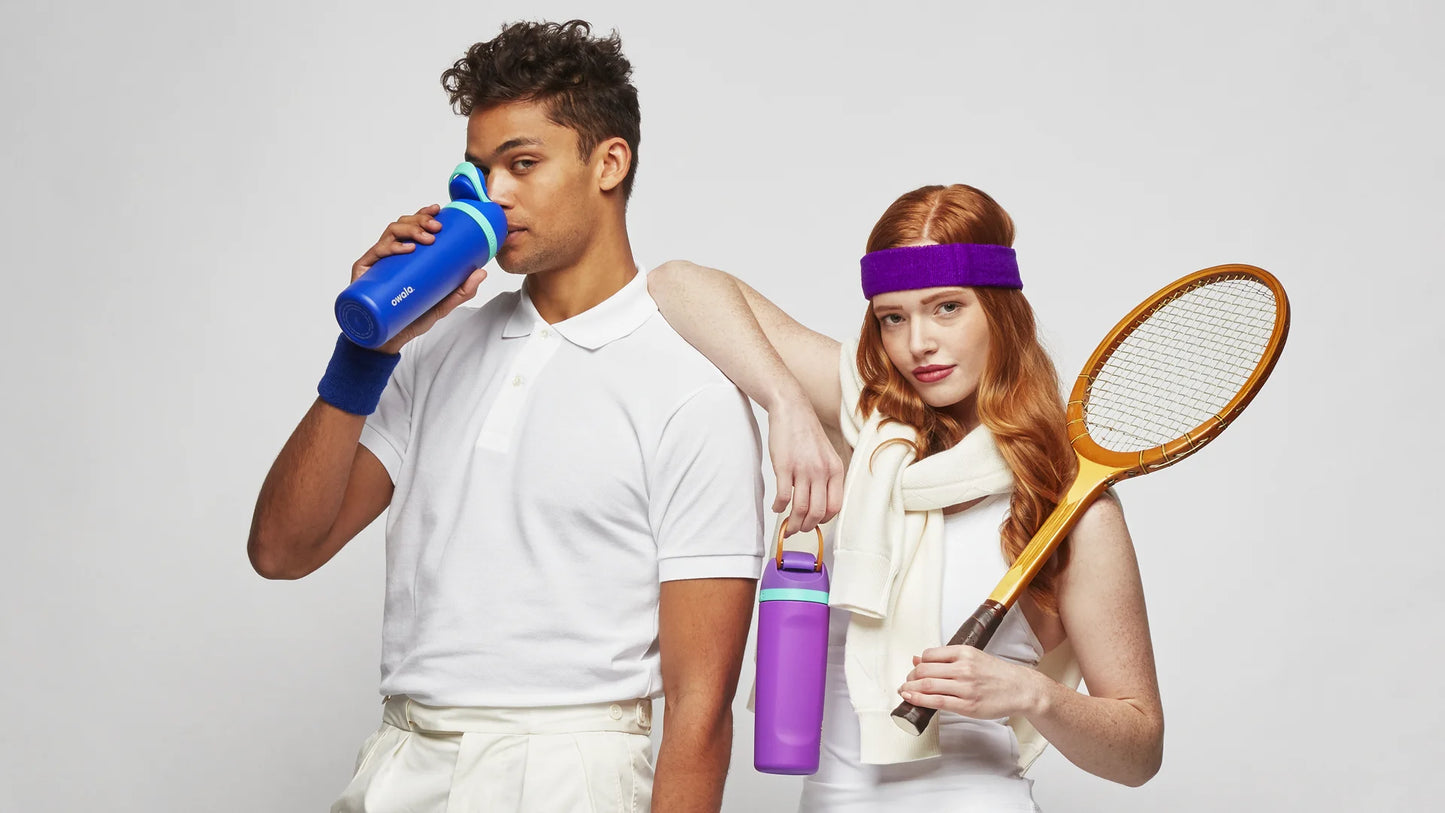 Freesip Water Bottle Stainless Steel 24Oz, Black