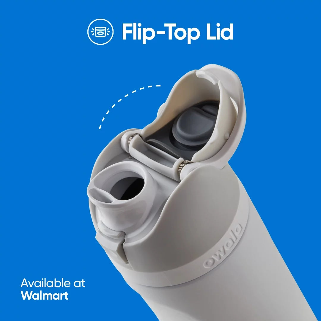 Freesip Water Bottle Stainless Steel 24Oz, Black