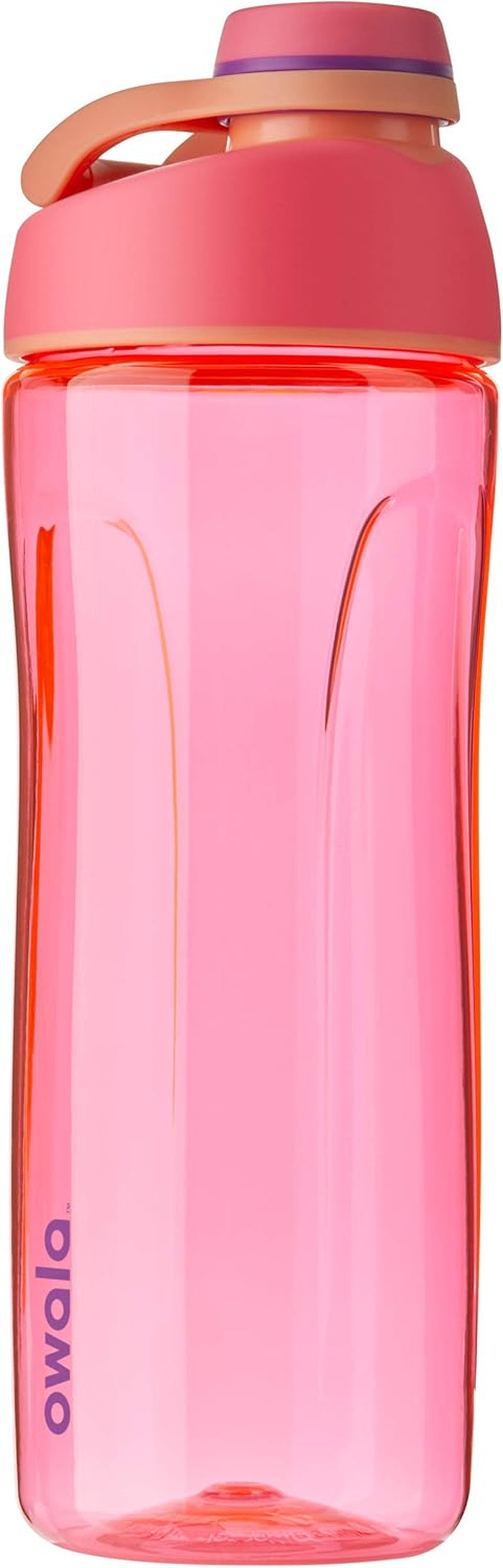 Twist Clear Water Bottle for Sports and Travel, Bpa-Free, 25-Ounce, Hyper Flamingo