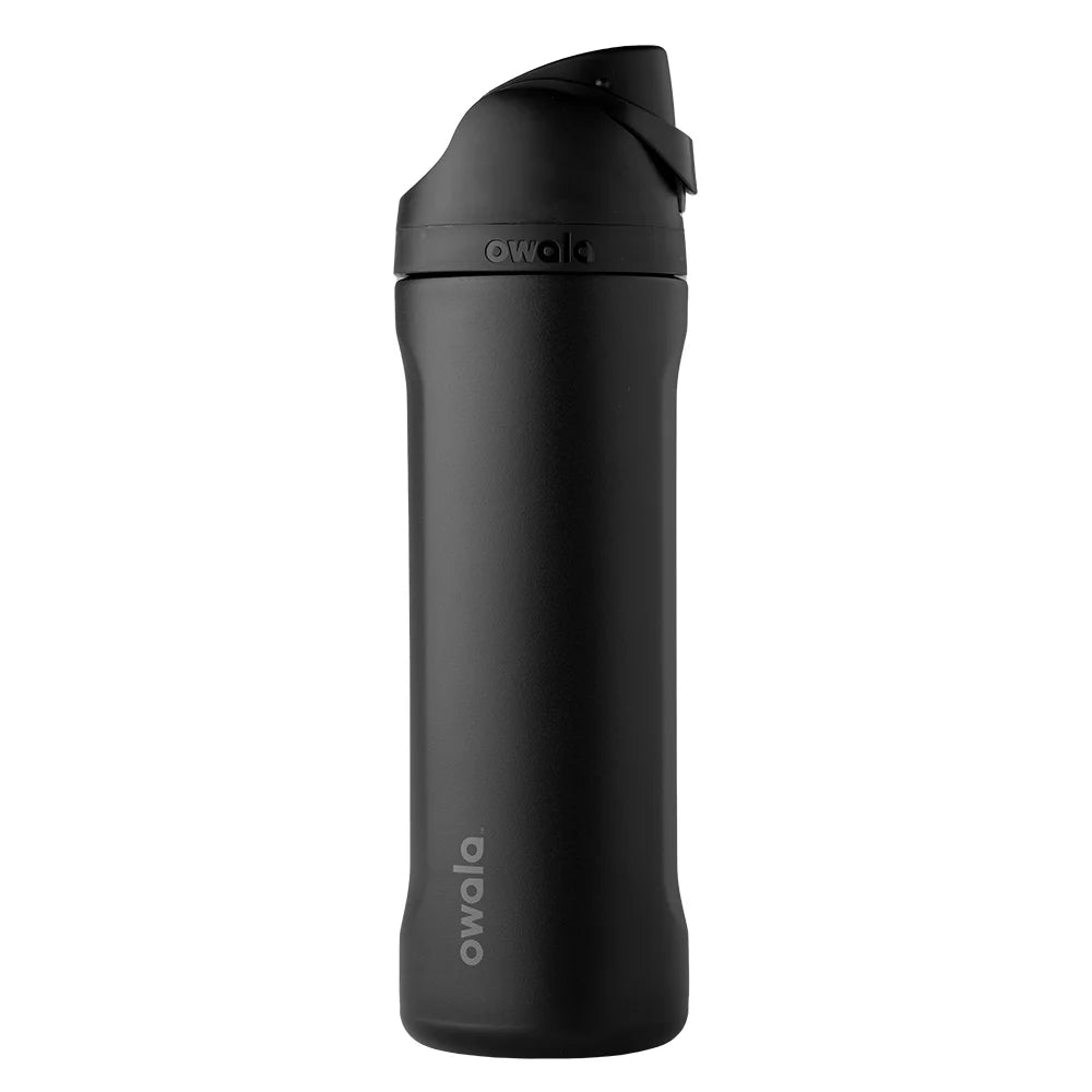 Freesip Water Bottle Stainless Steel 24Oz, Black