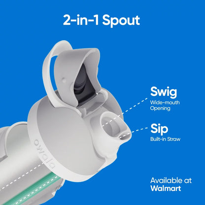 Freesip Water Bottle Stainless Steel 24Oz, Black