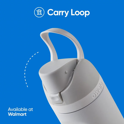 Freesip Water Bottle Stainless Steel 24Oz, Black