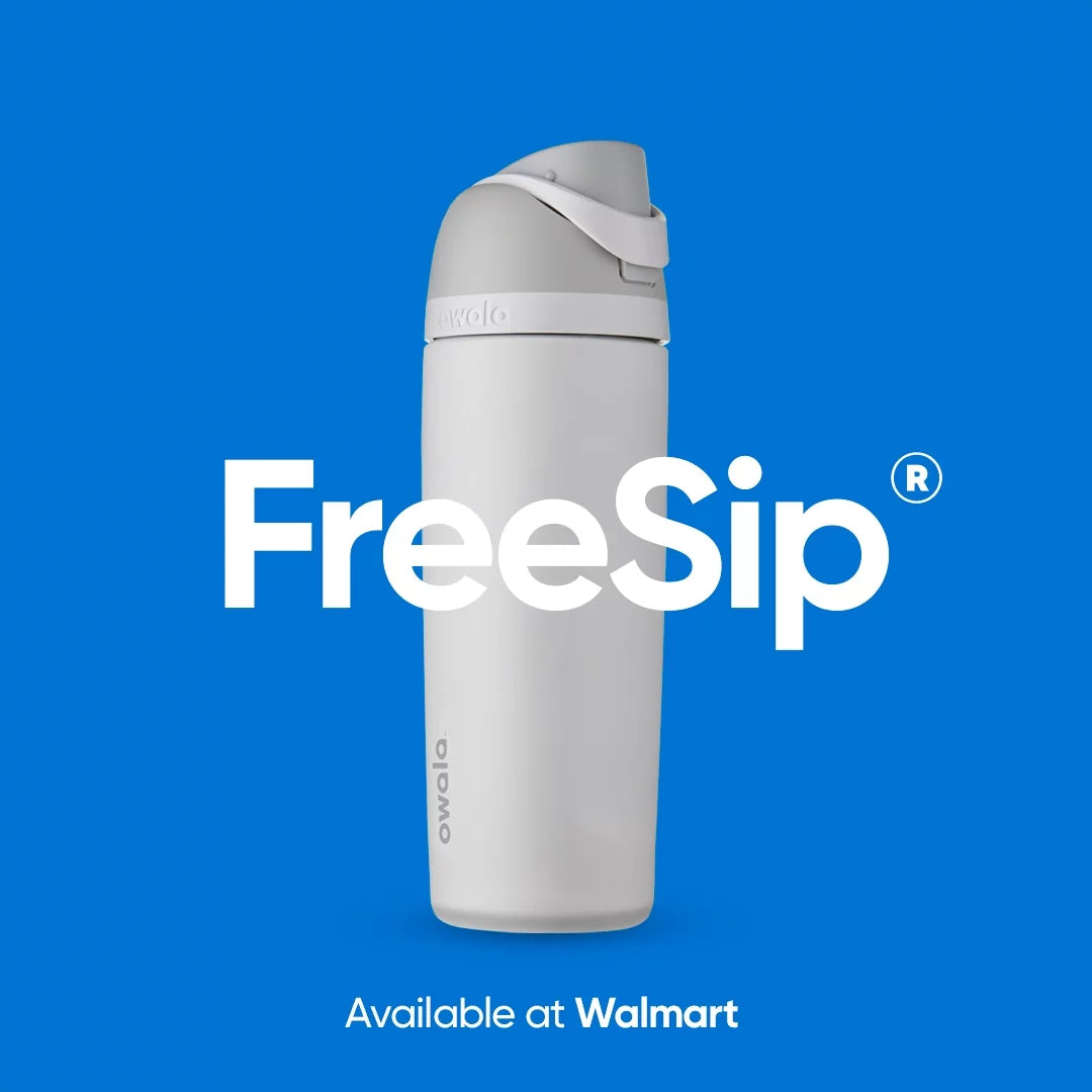 Freesip Water Bottle Stainless Steel 24Oz, Black